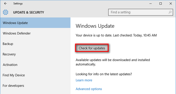 Windows 10 installer checking for updates 2017